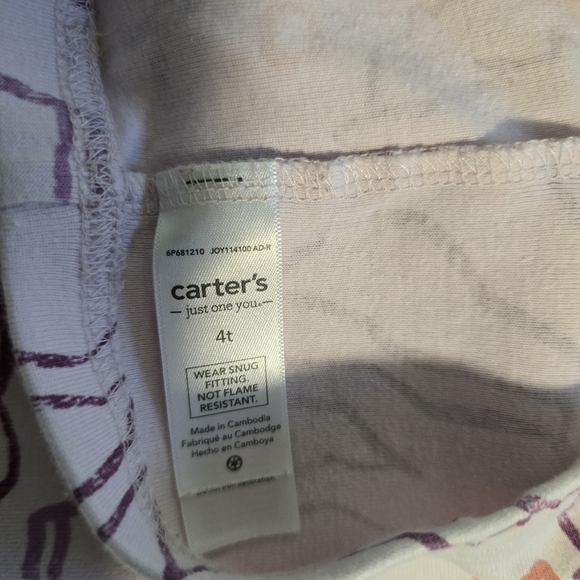 Just One You by Carter’s 4T Princesses and Horses 4-Piece Print Pajama Set - Picture 12 of 13